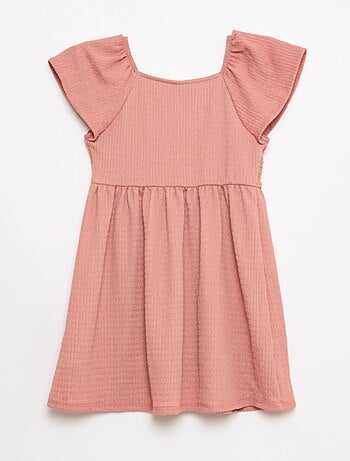 Robe en maille gaufrée uni