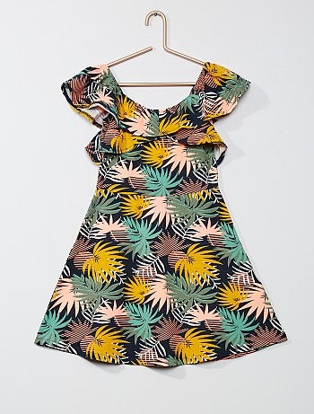 Robe en maille jersey col bardot