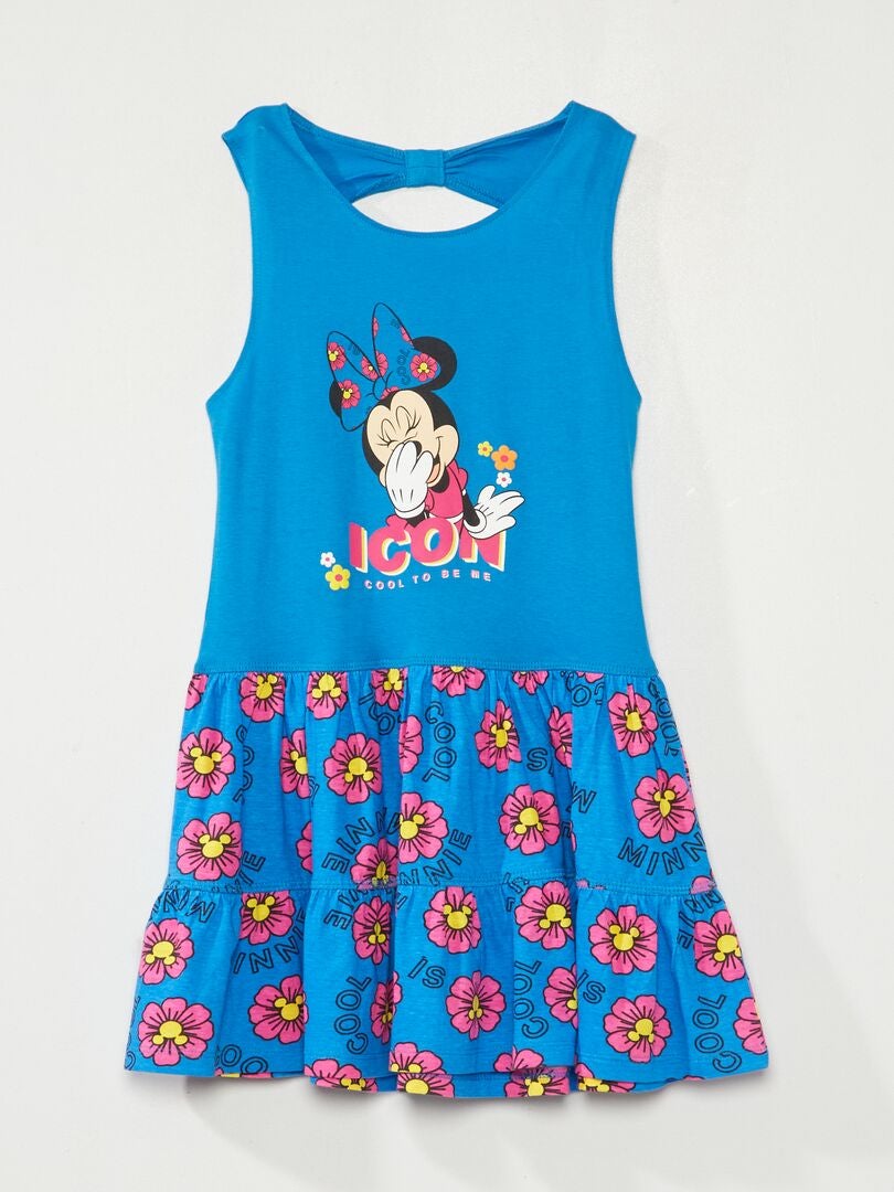 Robe en maille jersey 'Minnie' 'Disney' bleu - Kiabi