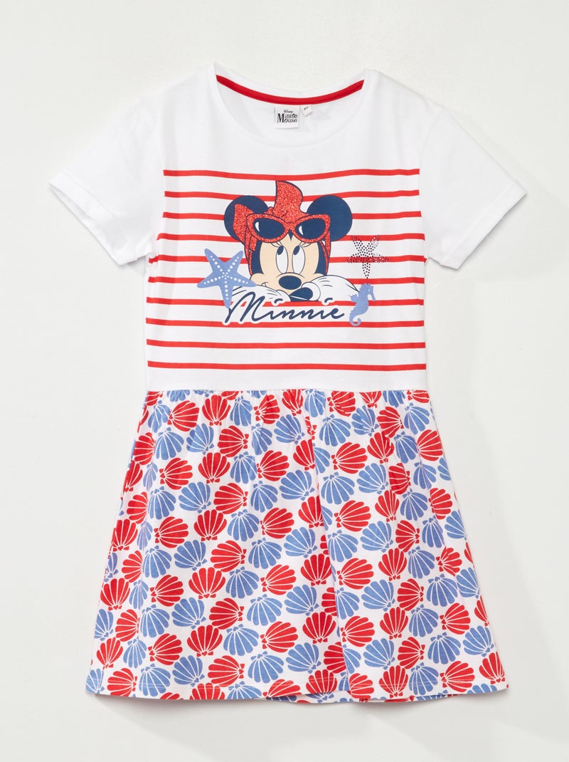 Robe en maille jersey 'Minnie' rouge - Kiabi