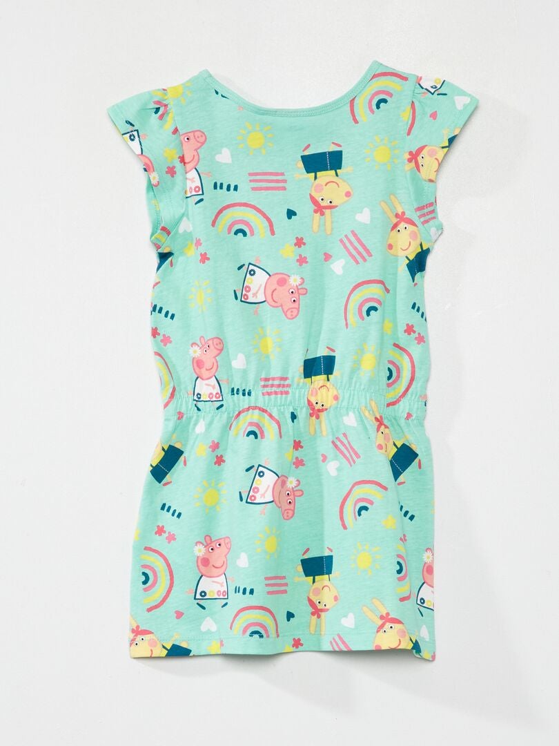 Sweat à Capuche Peppa Pig Fille - Coloris Bleu Marine Ou Rose Arc-en-ciel, Tailles 2-5 Ans