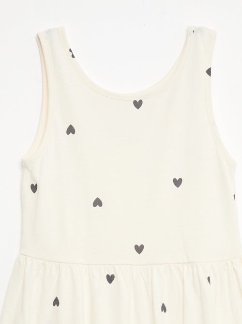 Robe en maille légère fine bretelles all-over en coton - Kiabi