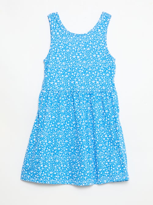 Robe en maille légère fine bretelles all-over en coton - Kiabi