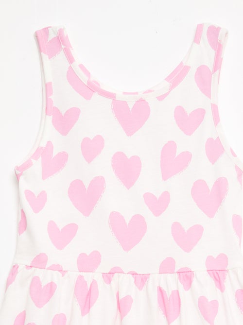 Robe en maille légère fine bretelles all-over en coton - Kiabi