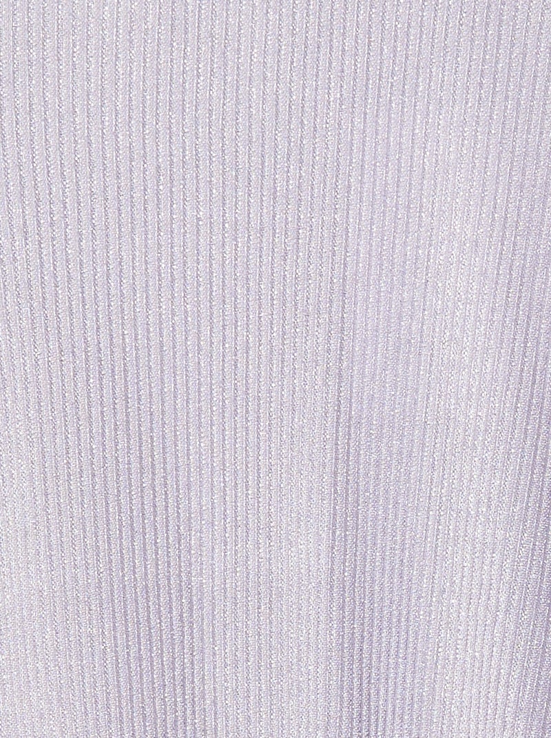 Robe en maille lurex texturée VIOLET - Kiabi