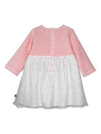 Robe en maille manches longues pensée