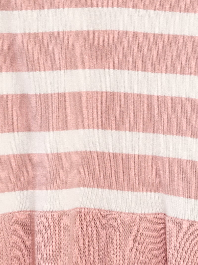 Robe en maille tricot Rose - Kiabi