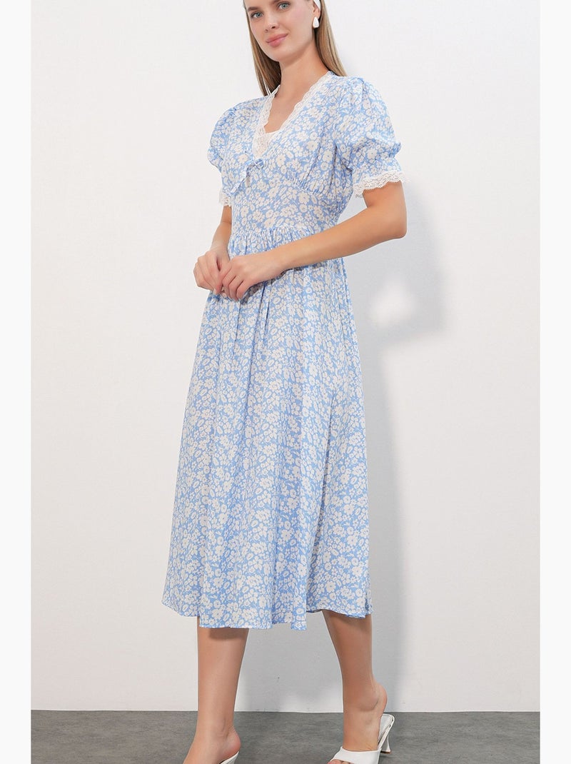Robe en maille viscose bdart Bleu ciel - Kiabi