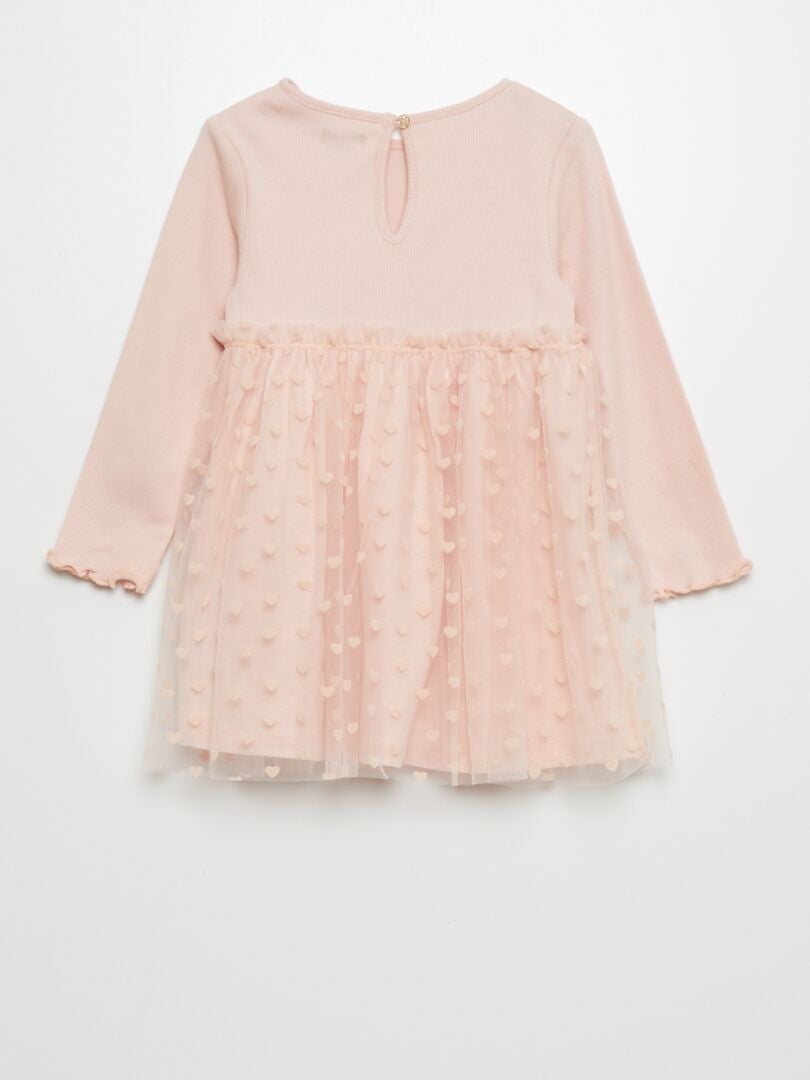 Robe en jersey et tulle 'Gabby et la maison magique' - Rose - Kiabi - 15.00€