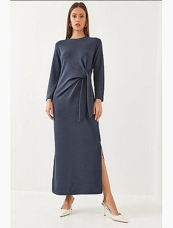 Robe en modal à détails noués lucci