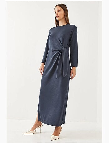 Robe en modal à détails noués lucci