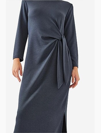 Robe en modal à détails noués lucci