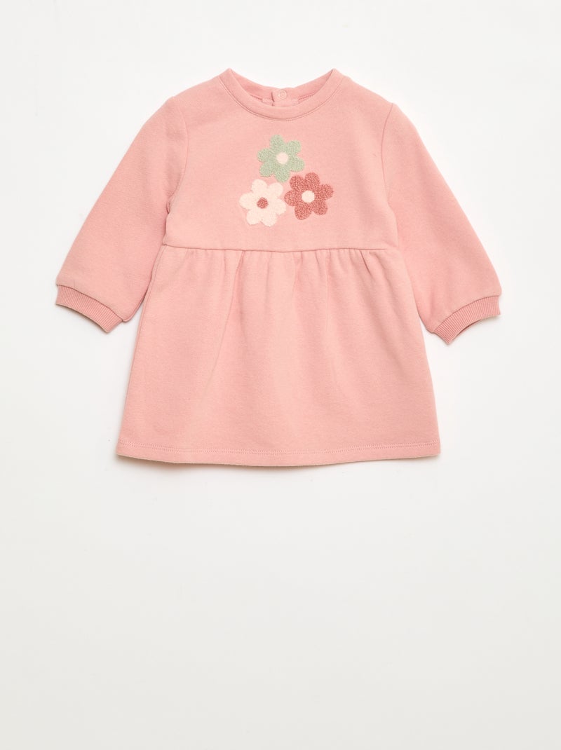 Robe en molleton animée Rose - Kiabi
