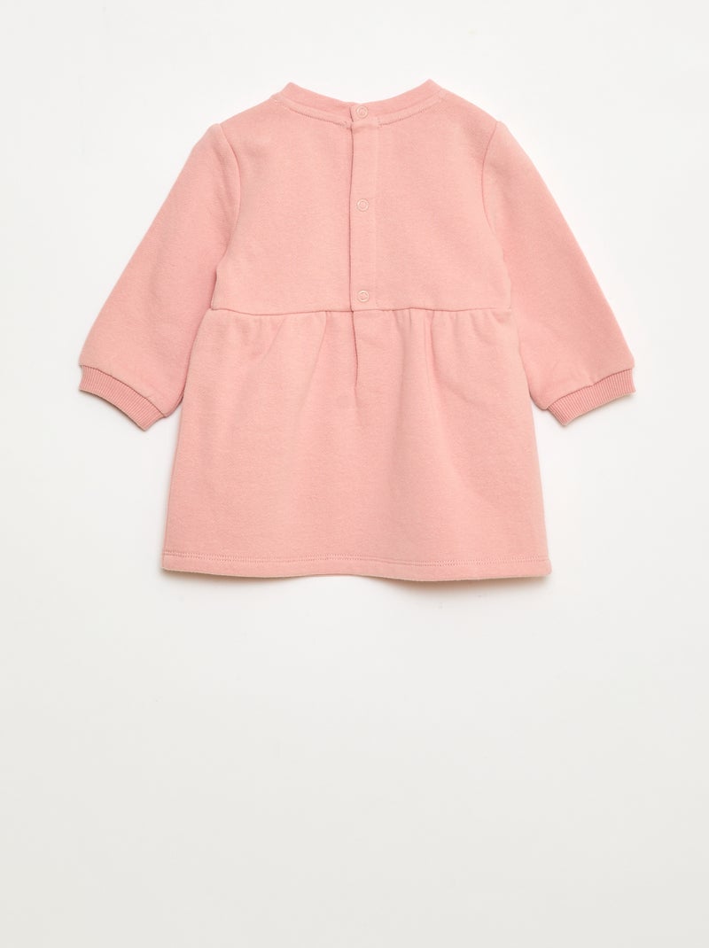 Robe en molleton animée Rose - Kiabi