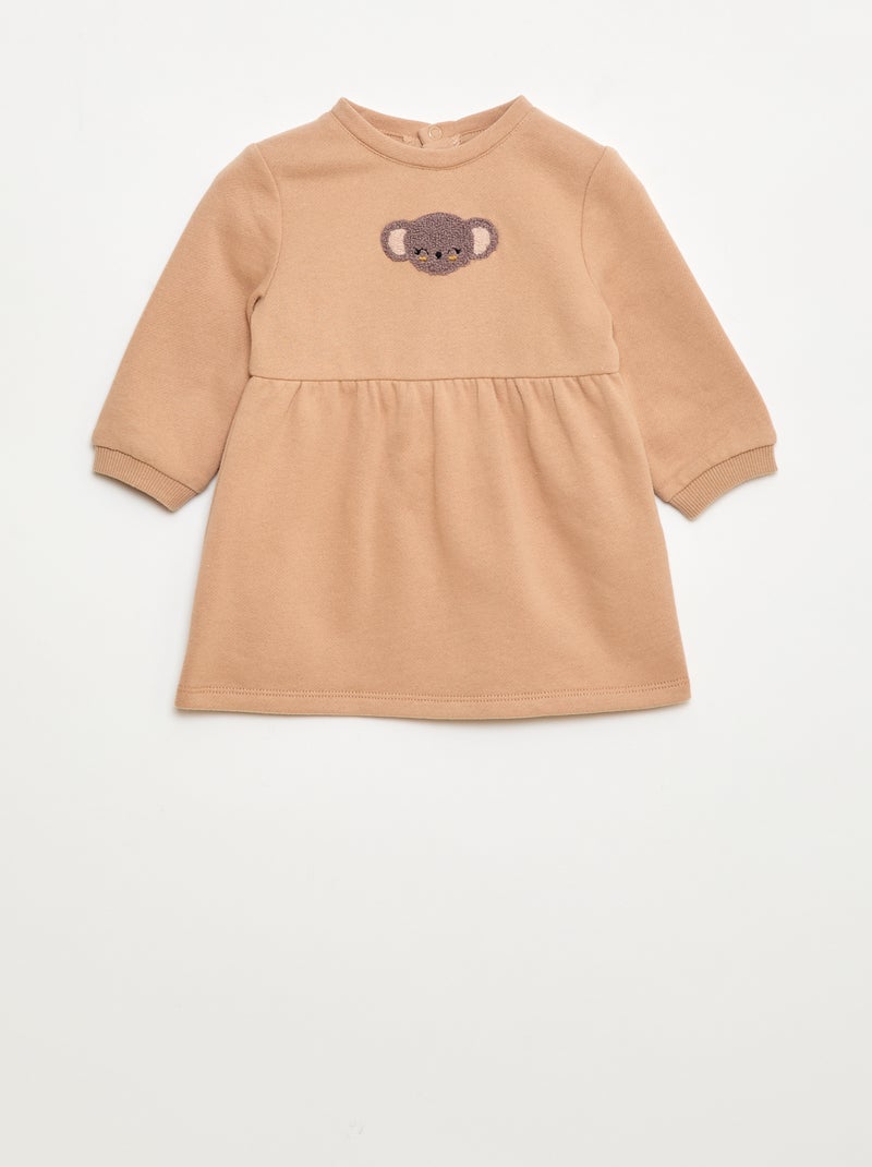 Robe en molleton animée Rose - Kiabi