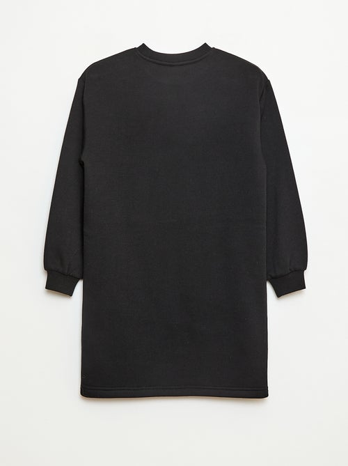 Robe en molleton avec animation sequins pailletés - Kiabi