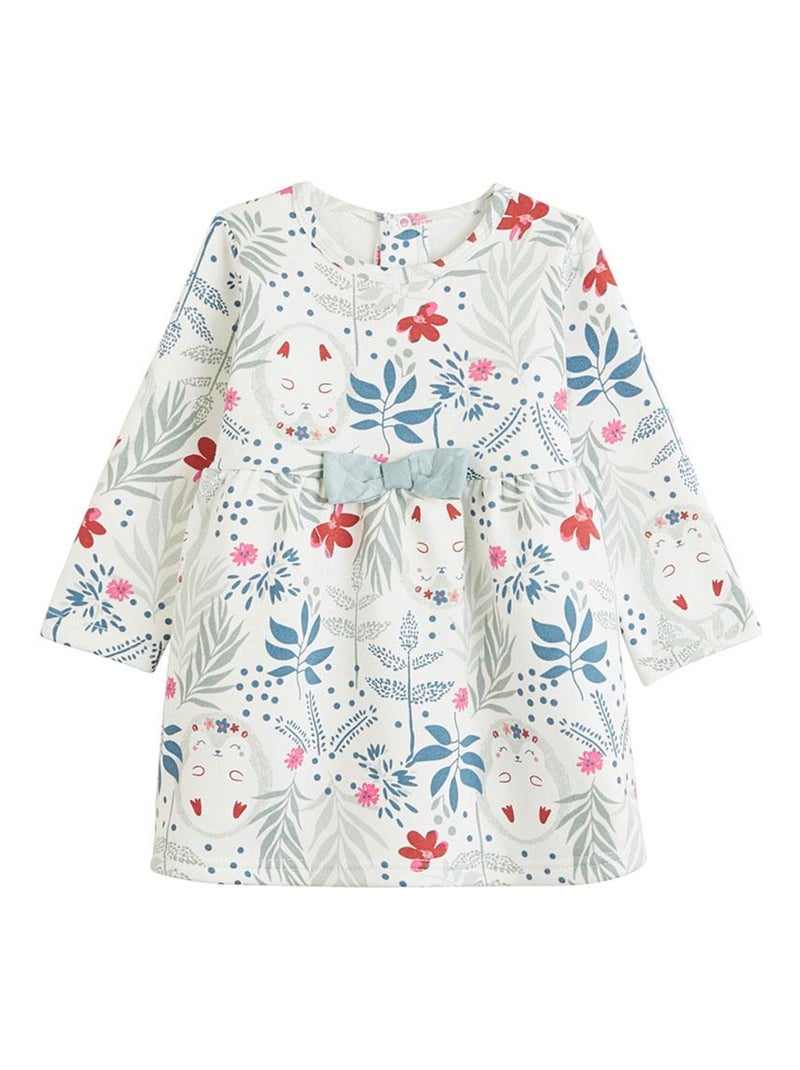 Robe en molleton bébé fille Lina Ecru - Kiabi