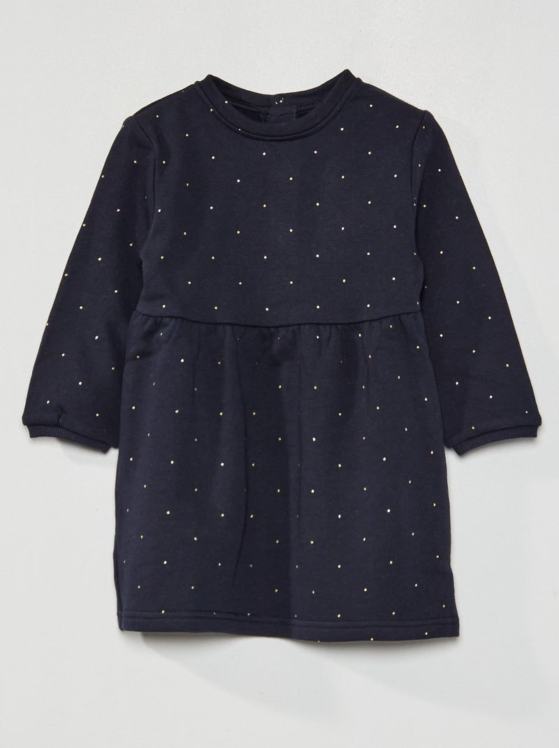 Robe en molleton Bleu - Kiabi