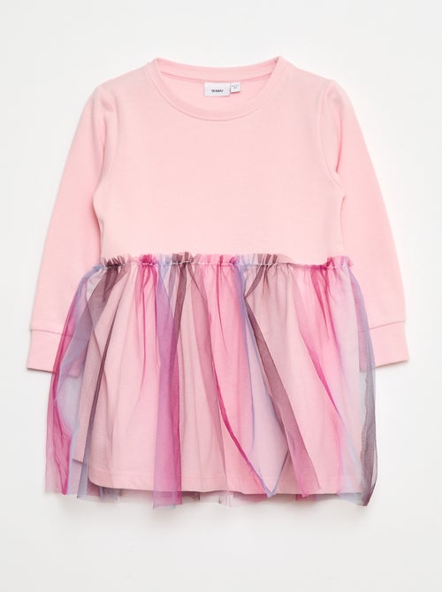 Robe en molleton et tulle 'Guppy' - Kiabi