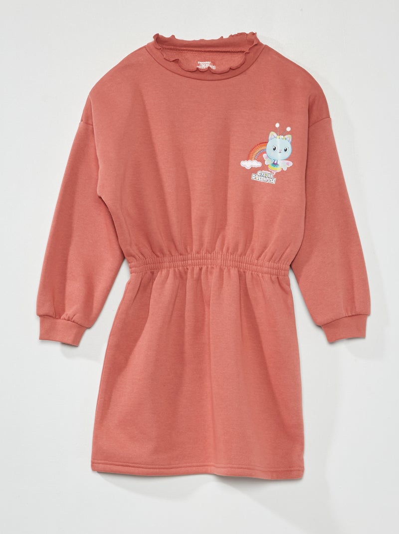Robe en molleton 'Gabby et la maison magique' Rose - Kiabi