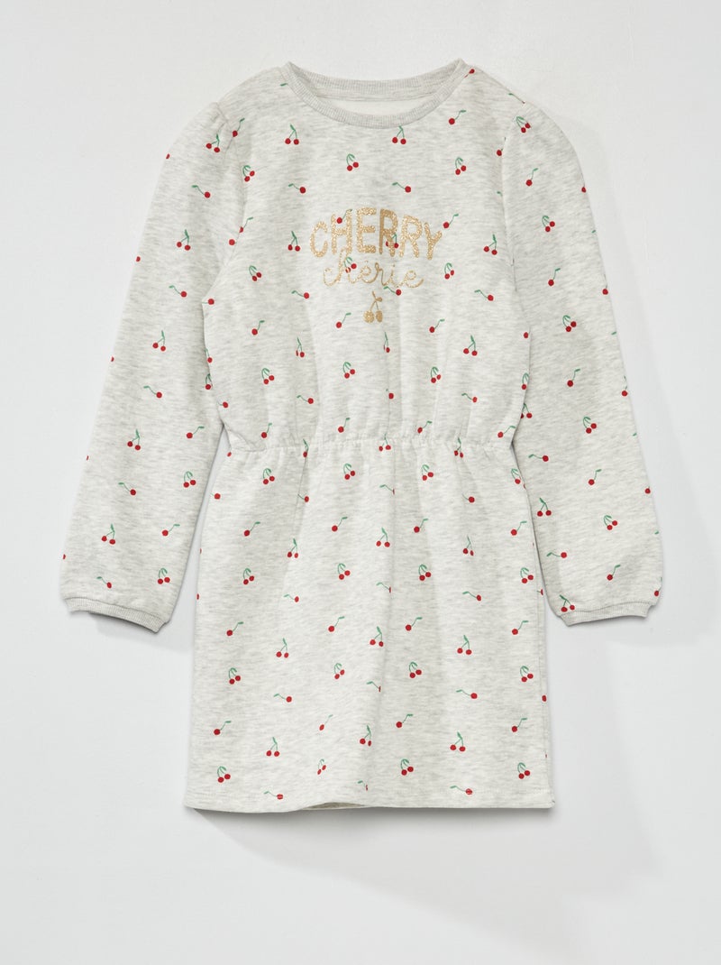 Robe en molleton Gris - Kiabi