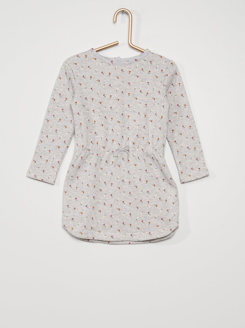 Robe en molleton gris - Kiabi