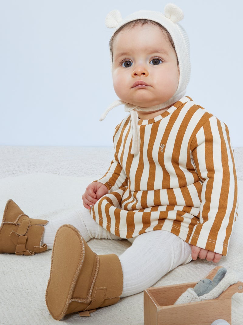Robe en molleton Jaune moutarde - Kiabi