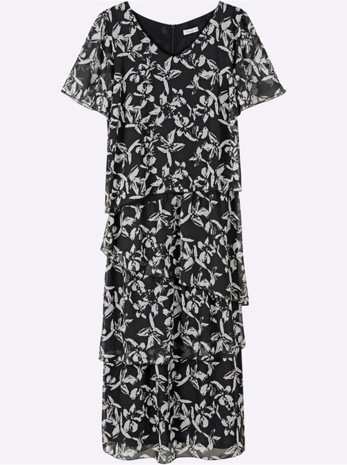 Robe en mousseline - taille standard - sheego - Kiabi