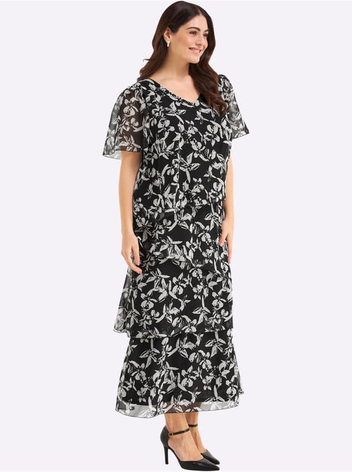 Robe en mousseline - taille standard - sheego - Kiabi