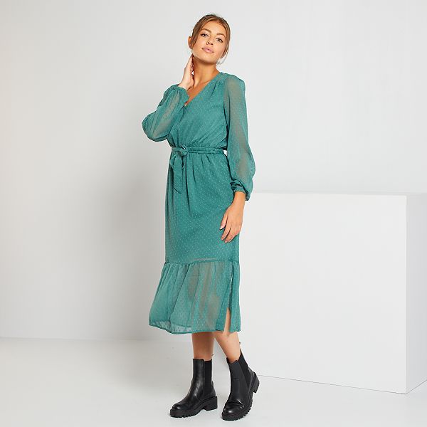 robe vert foncé