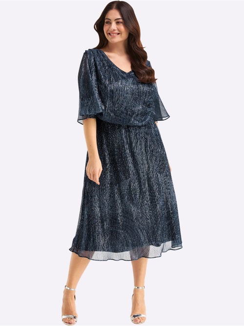 Robe en mousseline semi-manches longues - taille standard - sheego - Kiabi Robe en mousseline semi-manches longues - taille standard - sheego - Kiabi