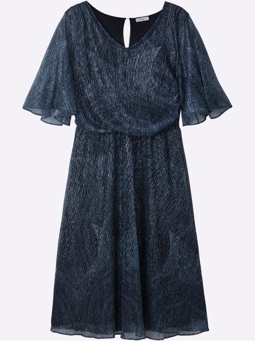 Robe en mousseline semi-manches longues - taille standard - sheego - Kiabi Robe en mousseline semi-manches longues - taille standard - sheego - Kiabi