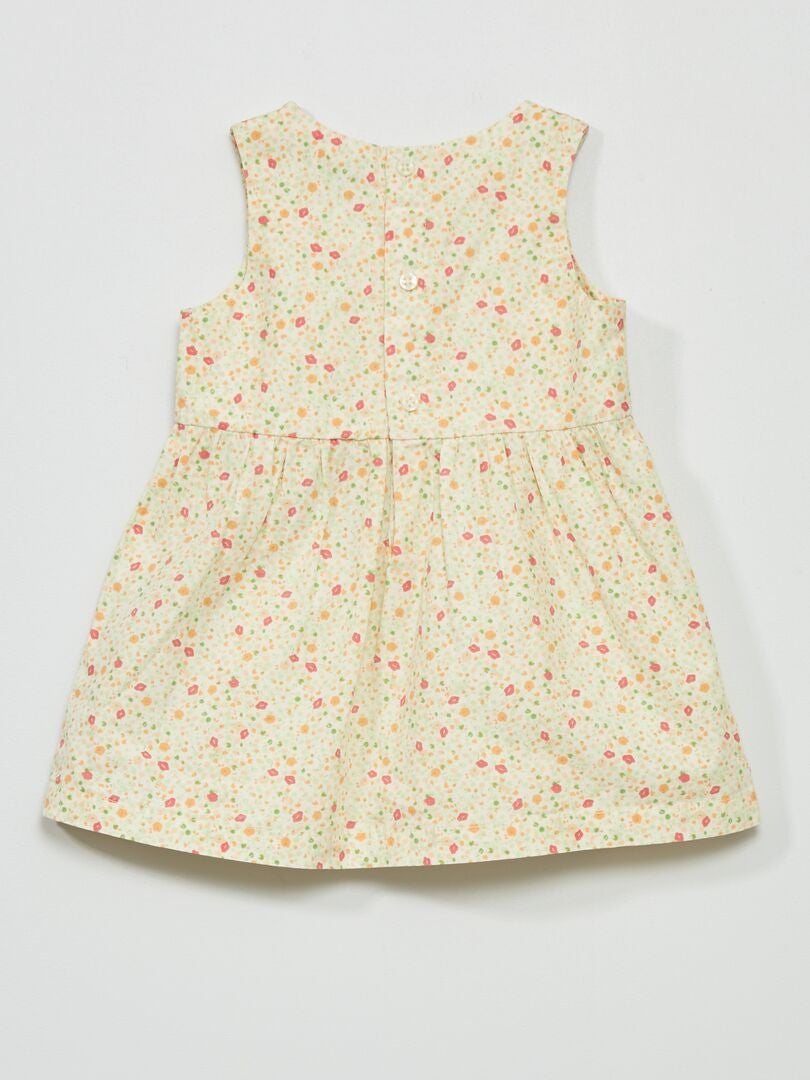 Robe en popeline avec imprimé Multicolore - Kiabi