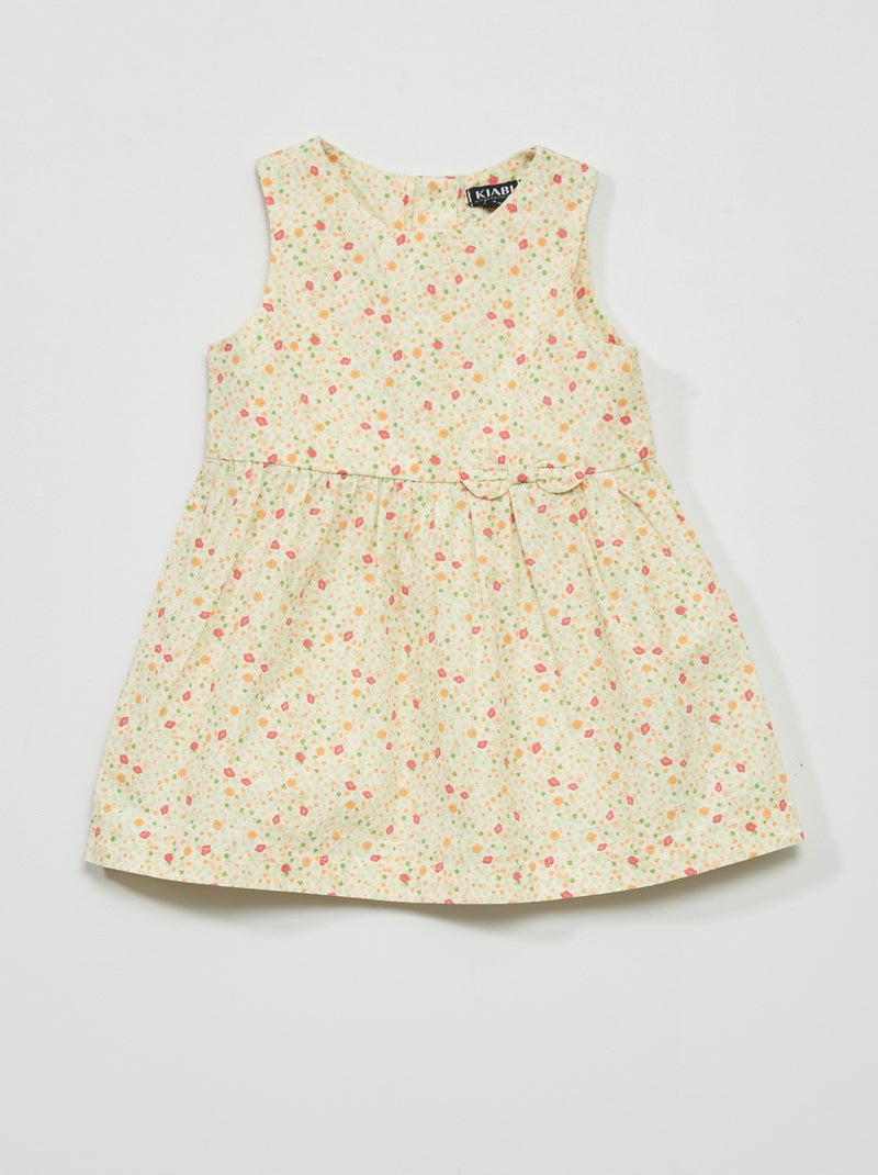 Robe en popeline avec imprimé Multicolore - Kiabi