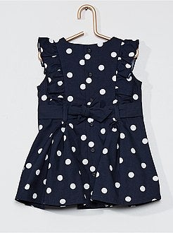 Fille 0-36 mois - Robe en popeline imprimée - Kiabi