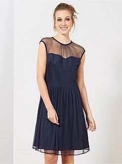 Robe en résille effet bustier - Kiabi