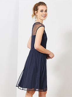 Robe en résille effet bustier - Kiabi
