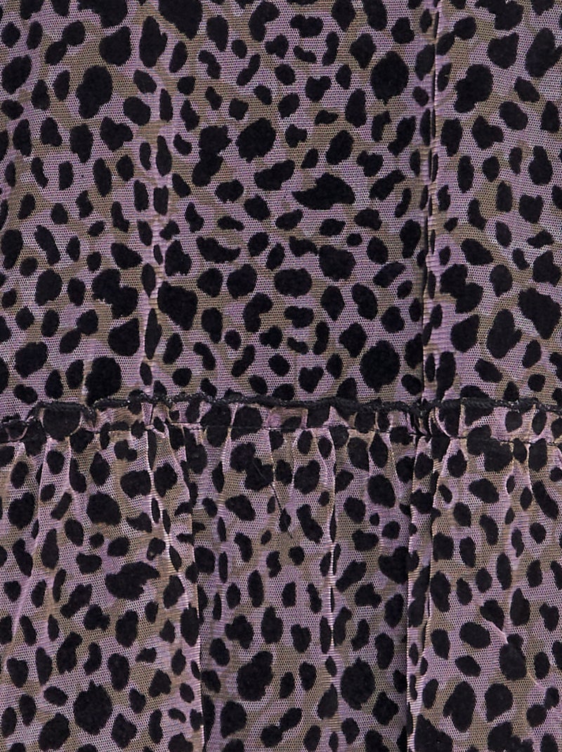 Robe en résille léopard Noir - Kiabi