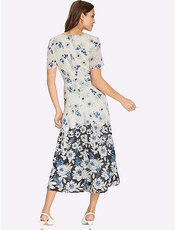 Robe En Satin Bordures à L'imprimé Dégradé - Taille Standard - Witt