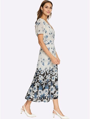 Robe En Satin Bordures à L'imprimé Dégradé - Taille Standard - Witt