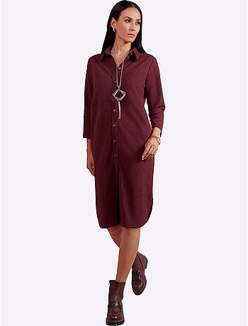 Robe En Synthétique Toucher Velouté - Taille Standard - Helline