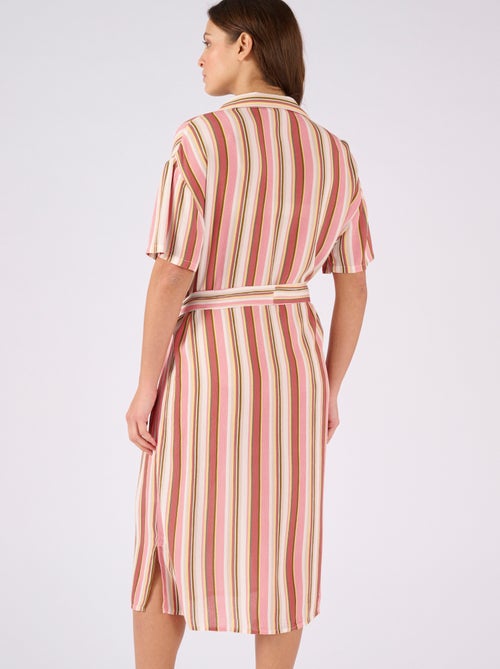 Robe en tissu créponné pure viscose - Damart - Kiabi