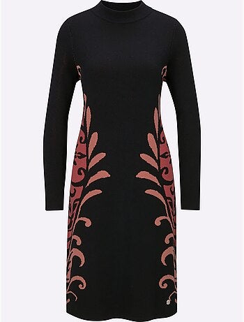 Robe En Tricot 30% Laine Vierge (mérinos) - Taille Standard - Helline