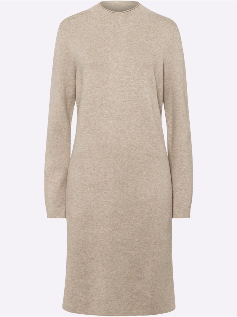 Robe En Tricot 50% Viscose - Taille Standard - Helline Ecru - Kiabi