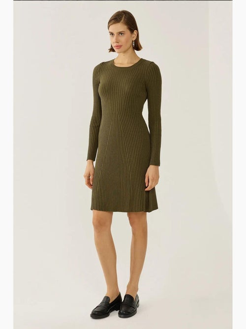 Robe en tricot à col rond hiccup - Kiabi