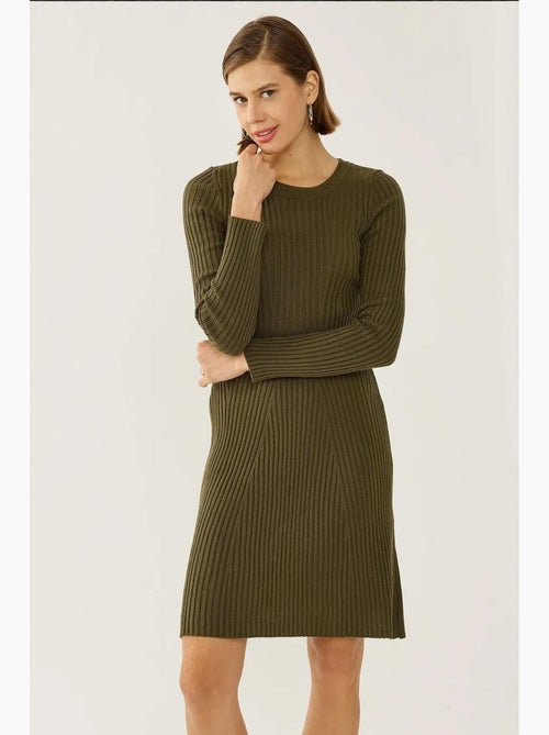 Robe en tricot à col rond hiccup - Kiabi