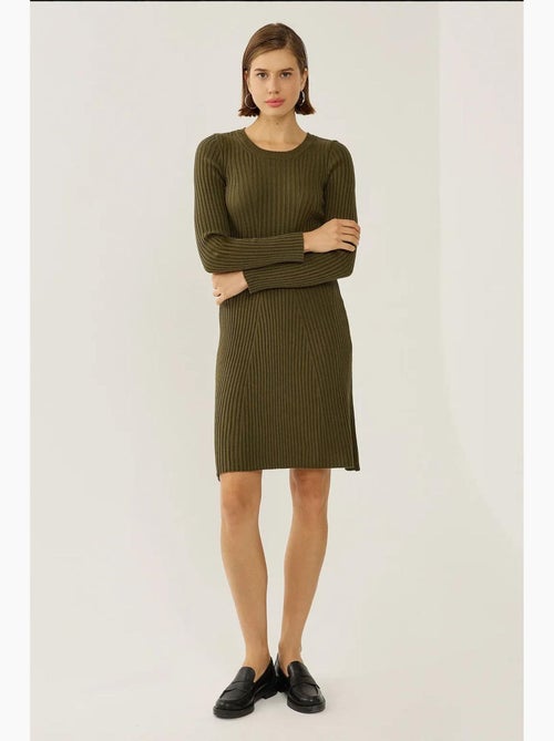 Robe en tricot à col rond hiccup - Kiabi