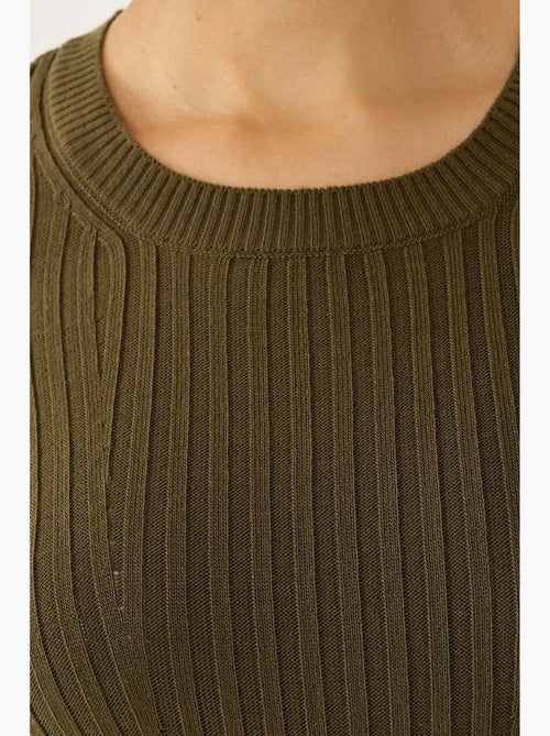 Robe en tricot à col rond hiccup - Kiabi