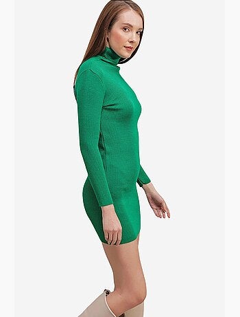 Robe en tricot à col roulé bdart
