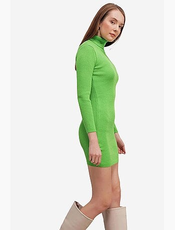 Robe en tricot à col roulé bdart